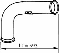 Dinex 22155 Exhaust pipe 22155: Buy near me in Poland at 2407.PL - Good price!