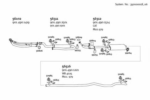  350000018_06 Exhaust system 35000001806: Buy near me in Poland at 2407.PL - Good price!