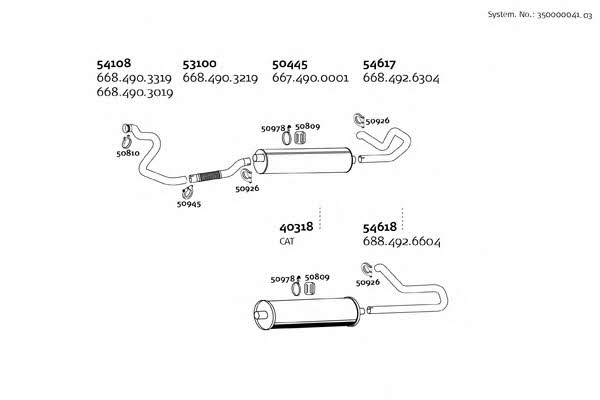 Dinex 350000041_03 Exhaust system 35000004103: Buy near me in Poland at 2407.PL - Good price!
