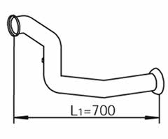 Dinex 56128 Exhaust pipe 56128: Buy near me in Poland at 2407.PL - Good price!