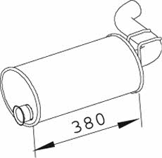 Dinex 66332 End Silencer 66332: Buy near me in Poland at 2407.PL - Good price!