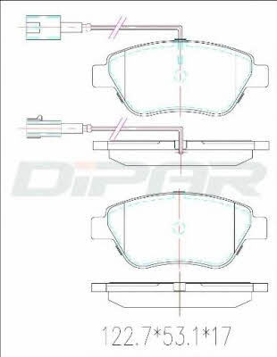 Ditas DFB2654 Brake Pad Set, disc brake DFB2654: Buy near me in Poland at 2407.PL - Good price!