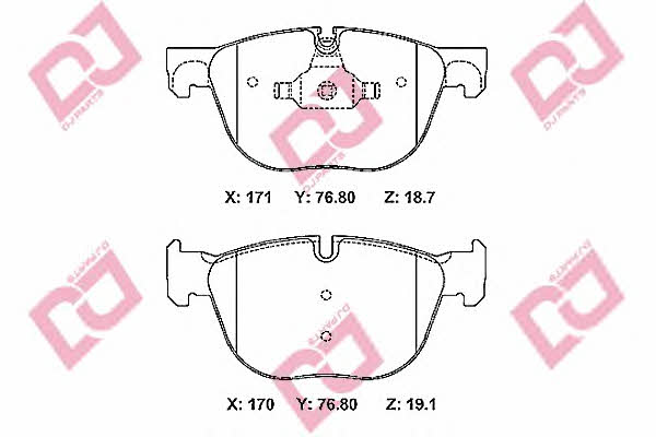 Dj parts BP2345 Гальмівні колодки, комплект BP2345: Приваблива ціна - Купити у Польщі на 2407.PL!