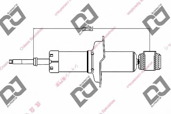 Dj parts DS1246GT Амортизатор подвески задний газомасляный DS1246GT: Отличная цена - Купить в Польше на 2407.PL!