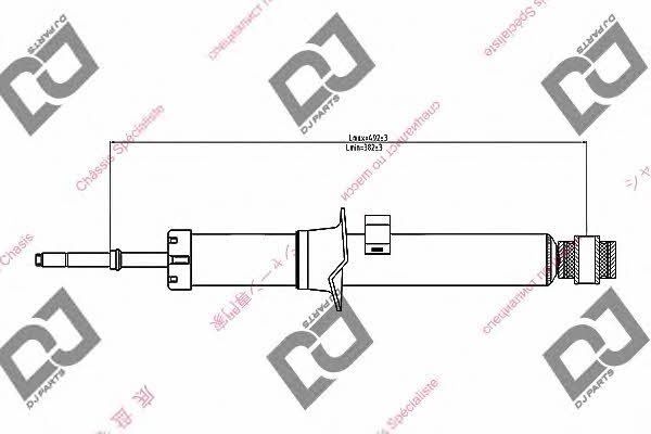 Dj parts DS1252GT Front right gas oil shock absorber DS1252GT: Buy near me in Poland at 2407.PL - Good price!