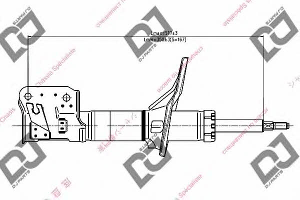 Dj parts DS1293GS Amortyzator gazowo-olejowy przód, prawy DS1293GS: Atrakcyjna cena w Polsce na 2407.PL - Zamów teraz!