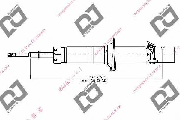 Dj parts DS1304GT Amortyzator gazowo-olejowy przód, prawy DS1304GT: Dobra cena w Polsce na 2407.PL - Kup Teraz!