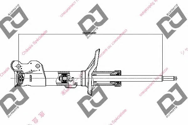 Dj parts DS1363GS Амортизатор підвіски передній лівий газомасляний DS1363GS: Приваблива ціна - Купити у Польщі на 2407.PL!