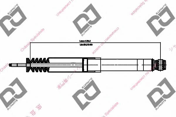 Dj parts DS1394GT Rear oil and gas suspension shock absorber DS1394GT: Buy near me at 2407.PL in Poland at an Affordable price!