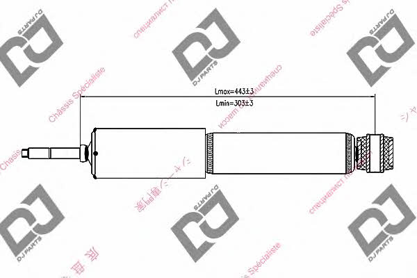 Dj parts DS1395GT Rear oil and gas suspension shock absorber DS1395GT: Buy near me at 2407.PL in Poland at an Affordable price!