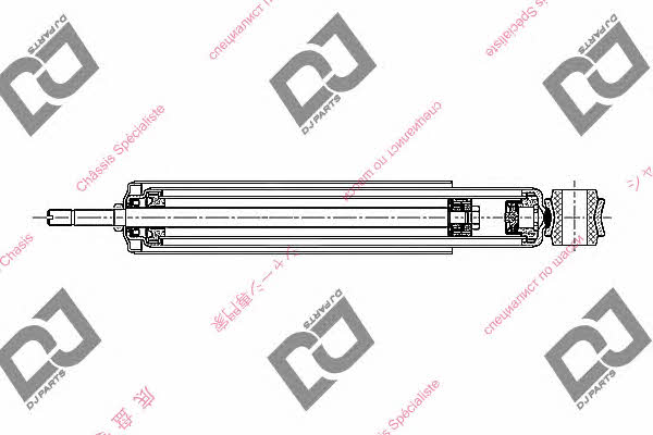 Dj parts DS1653GT Rear oil and gas suspension shock absorber DS1653GT: Buy near me in Poland at 2407.PL - Good price!