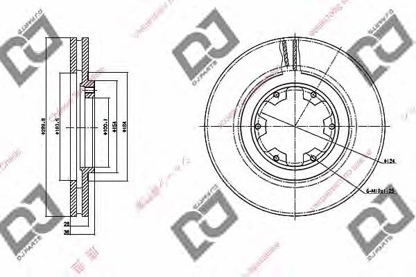 Dj parts BD1067 Тормозной диск передний вентилируемый BD1067: Отличная цена - Купить в Польше на 2407.PL!