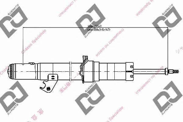 Dj parts DS1196GT Front Left Gas Oil Suspension Shock Absorber DS1196GT: Buy near me in Poland at 2407.PL - Good price!