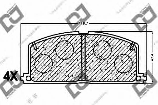 Dj parts BP1003 Гальмівні колодки, комплект BP1003: Приваблива ціна - Купити у Польщі на 2407.PL!