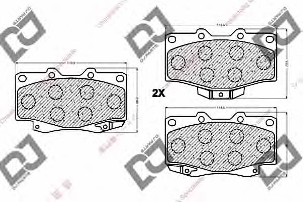 Dj parts BP1005 Тормозные колодки дисковые, комплект BP1005: Отличная цена - Купить в Польше на 2407.PL!