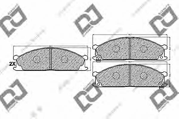 Dj parts BP1028 Brake Pad Set, disc brake BP1028: Buy near me in Poland at 2407.PL - Good price!