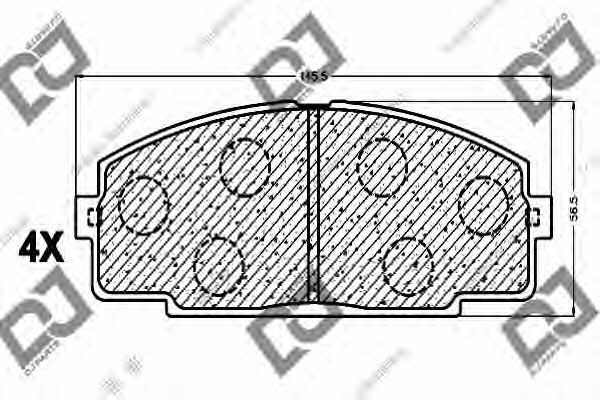 Dj parts BP1048 Гальмівні колодки, комплект BP1048: Приваблива ціна - Купити у Польщі на 2407.PL!