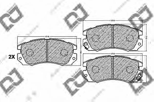 Dj parts BP1061 Тормозные колодки дисковые, комплект BP1061: Отличная цена - Купить в Польше на 2407.PL!