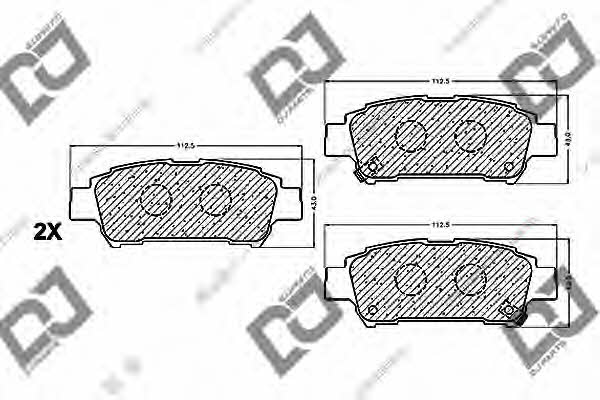 Dj parts BP1146 Гальмівні колодки, комплект BP1146: Приваблива ціна - Купити у Польщі на 2407.PL!