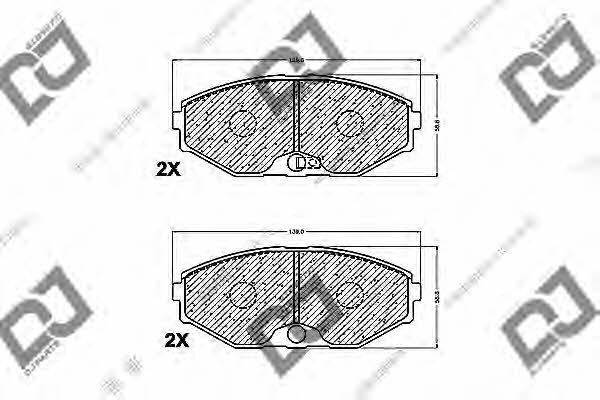 Dj parts BP1161 Тормозные колодки дисковые, комплект BP1161: Отличная цена - Купить в Польше на 2407.PL!