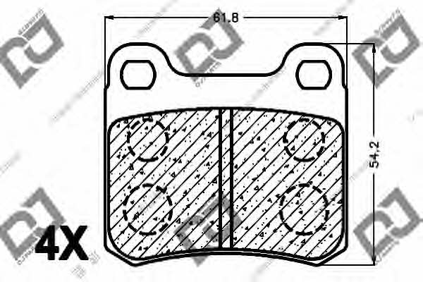 Dj parts BP1175 Scheibenbremsbeläge, Set BP1175: Kaufen Sie zu einem guten Preis in Polen bei 2407.PL!