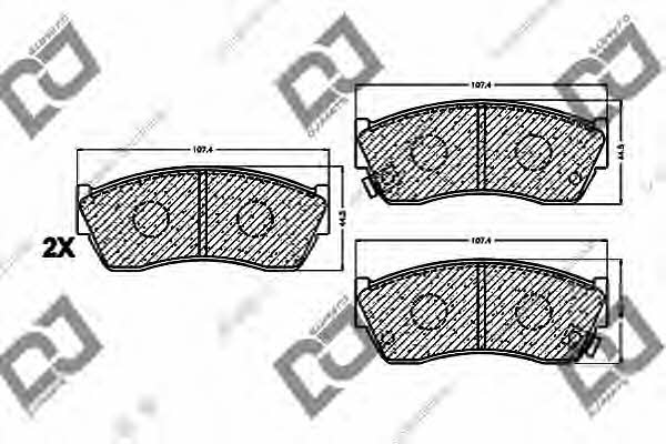 Dj parts BP1217 Brake Pad Set, disc brake BP1217: Buy near me in Poland at 2407.PL - Good price!