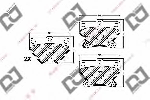 Dj parts BP1234 Тормозные колодки дисковые, комплект BP1234: Отличная цена - Купить в Польше на 2407.PL!