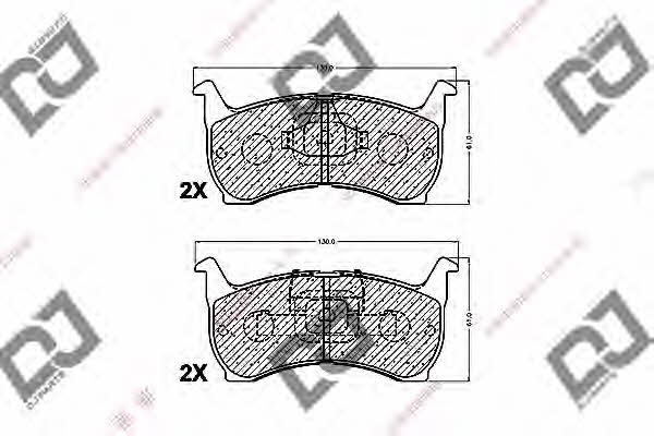 Dj parts BP1256 Brake Pad Set, disc brake BP1256: Buy near me in Poland at 2407.PL - Good price!