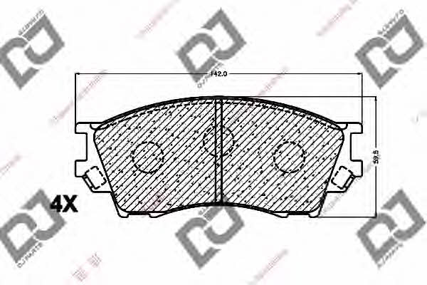 Dj parts BP1272 Тормозные колодки дисковые, комплект BP1272: Отличная цена - Купить в Польше на 2407.PL!