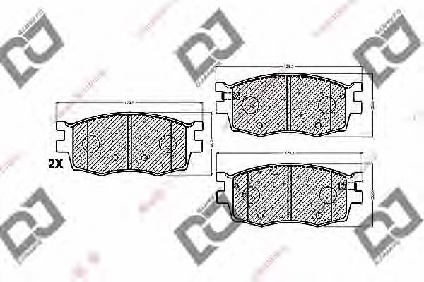 Dj parts BP1303 Klocki hamulcowe, zestaw BP1303: Dobra cena w Polsce na 2407.PL - Kup Teraz!