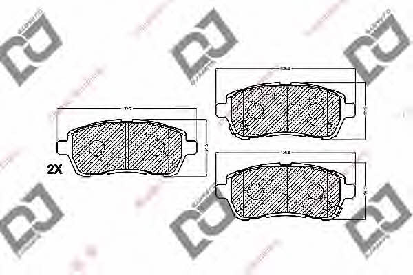 Dj parts BP1437 Scheibenbremsbeläge, Set BP1437: Kaufen Sie zu einem guten Preis in Polen bei 2407.PL!