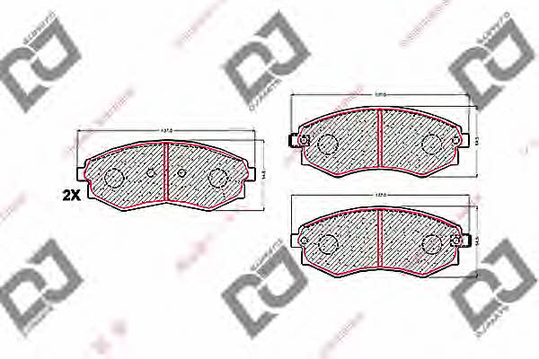 Dj parts BP1508 Brake Pad Set, disc brake BP1508: Buy near me in Poland at 2407.PL - Good price!