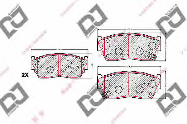 Dj parts BP1523 Scheibenbremsbeläge, Set BP1523: Kaufen Sie zu einem guten Preis in Polen bei 2407.PL!