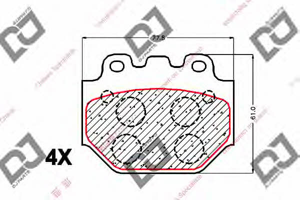 Dj parts BP1539 Тормозные колодки дисковые, комплект BP1539: Отличная цена - Купить в Польше на 2407.PL!