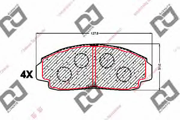 Dj parts BP1563 Scheibenbremsbeläge, Set BP1563: Kaufen Sie zu einem guten Preis in Polen bei 2407.PL!