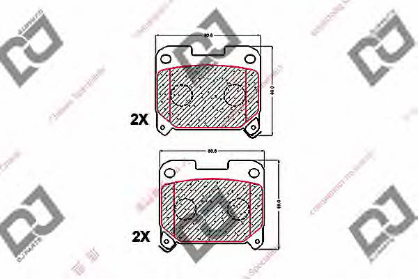 Dj parts BP1583 Scheibenbremsbeläge, Set BP1583: Kaufen Sie zu einem guten Preis in Polen bei 2407.PL!