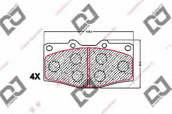 Dj parts BP1589 Тормозные колодки дисковые, комплект BP1589: Отличная цена - Купить в Польше на 2407.PL!