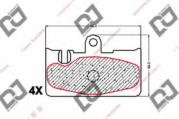 Dj parts BP1602 Klocki hamulcowe, zestaw BP1602: Atrakcyjna cena w Polsce na 2407.PL - Zamów teraz!