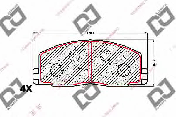 Dj parts BP1629 Гальмівні колодки, комплект BP1629: Купити у Польщі - Добра ціна на 2407.PL!