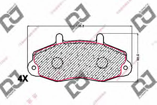 Dj parts BP1688 Brake Pad Set, disc brake BP1688: Buy near me in Poland at 2407.PL - Good price!