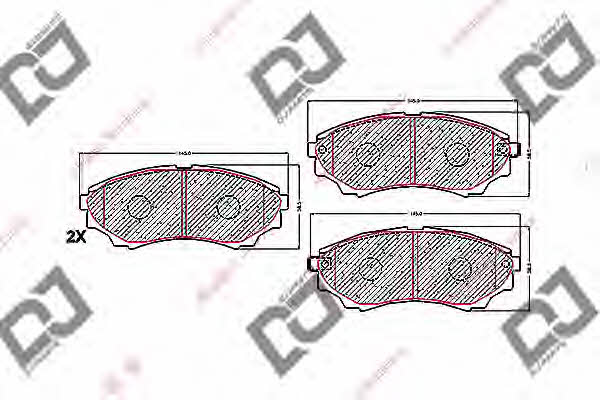 Dj parts BP1699 Scheibenbremsbeläge, Set BP1699: Kaufen Sie zu einem guten Preis in Polen bei 2407.PL!