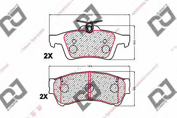 Dj parts BP1715 Тормозные колодки дисковые, комплект BP1715: Отличная цена - Купить в Польше на 2407.PL!