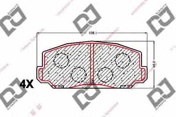 Dj parts BP1731 Klocki hamulcowe, zestaw BP1731: Dobra cena w Polsce na 2407.PL - Kup Teraz!