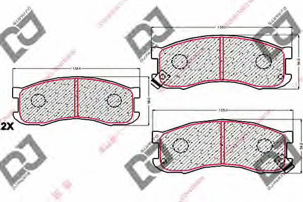 Dj parts BP1793 Klocki hamulcowe, zestaw BP1793: Dobra cena w Polsce na 2407.PL - Kup Teraz!