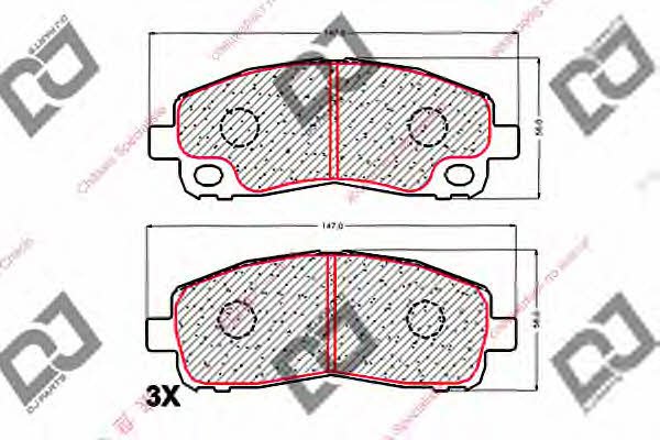 Dj parts BP1809 Гальмівні колодки, комплект BP1809: Приваблива ціна - Купити у Польщі на 2407.PL!