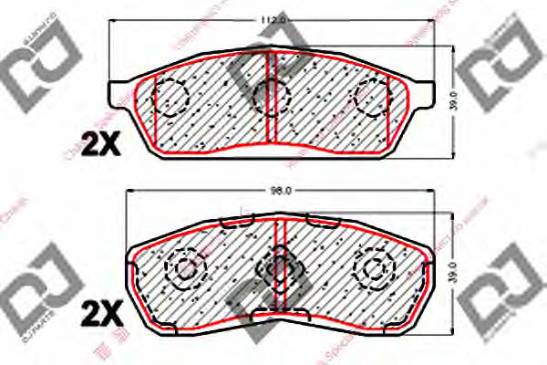 Dj parts BP1832 Klocki hamulcowe, zestaw BP1832: Dobra cena w Polsce na 2407.PL - Kup Teraz!