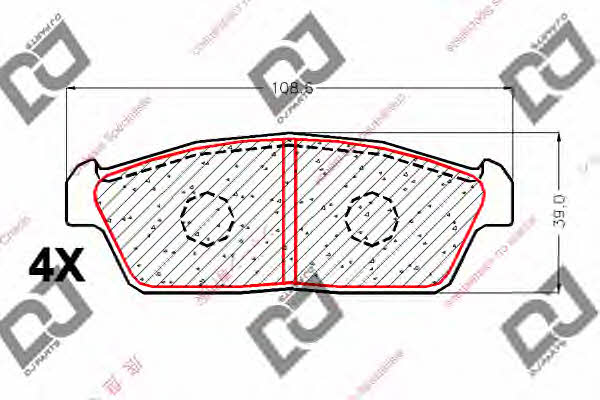 Dj parts BP1845 Klocki hamulcowe, zestaw BP1845: Dobra cena w Polsce na 2407.PL - Kup Teraz!