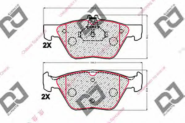 Dj parts BP1871 Klocki hamulcowe, zestaw BP1871: Dobra cena w Polsce na 2407.PL - Kup Teraz!