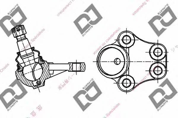 Dj parts DB1124 Ball joint DB1124: Buy near me in Poland at 2407.PL - Good price!