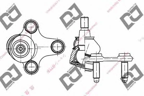 Dj parts DB1168 Ball joint DB1168: Buy near me in Poland at 2407.PL - Good price!